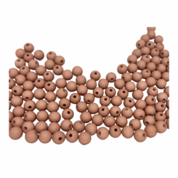 Akryylihelmi pyöreä 8 mm terrakotta matta 30kpl/pss