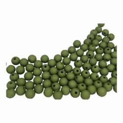 Akryylihelmi pyöreä 8 mm oliivinvihreä matta 30kpl/pss