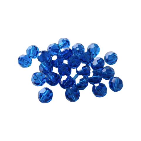 Swarovski kristallihelmi hiottu pyöreä sininen 8 mm (2 kpl)
