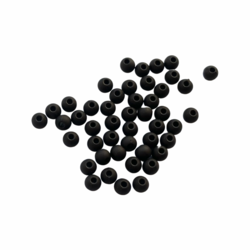 Akryylihelmi 4 mm musta matta 3g (n.100 kpl)