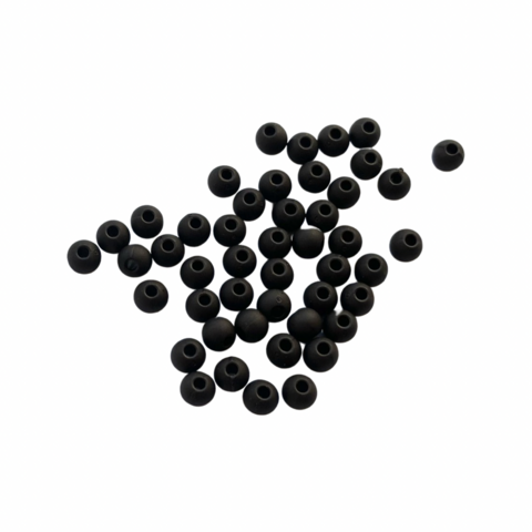 Akryylihelmi 4 mm musta matta 3g (n.100 kpl)