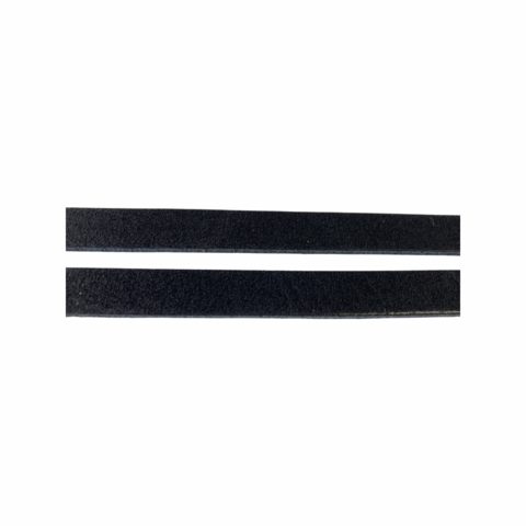 Nahkanauha musta litteä 10 mm leveä (1,25 metriä)