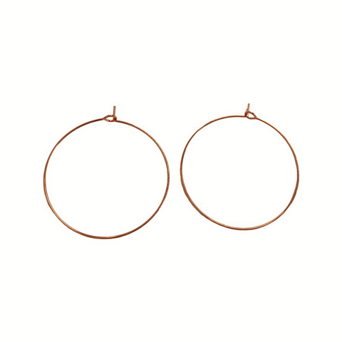 Korvakorurengas ruusukulta 40 mm (4 kpl)