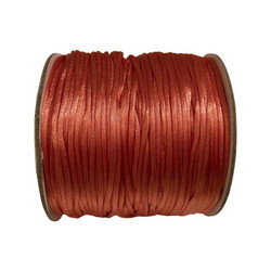 Satiininauha lohenpunainen  1,5 mm (2 metriä)