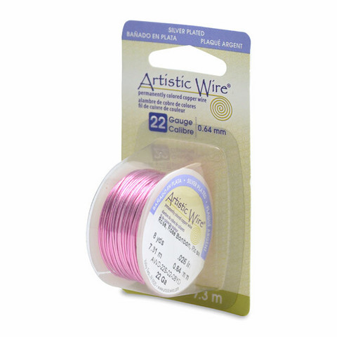 Beadalon Artistic Wire -kuparilanka vaaleanpunainen Rose, 22gauge = 0,64mm (7,3m)