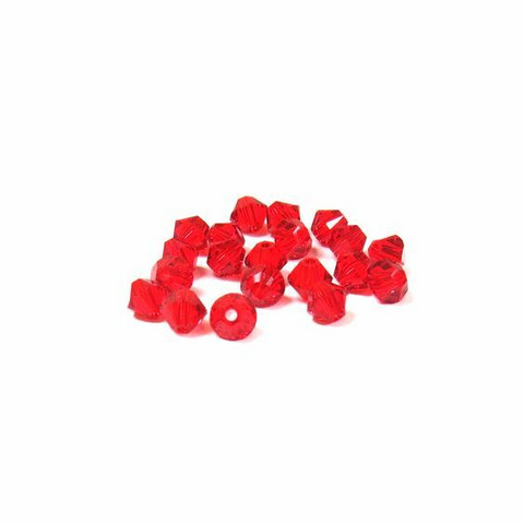 Swarovski kristallihelmi bicone light siam 4 mm (10 kpl)