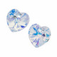 Swarovski kristalli sydänriipus kirkas AB 3x10mm