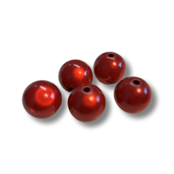 Akryylihelmi heijastava pyöreä 20mm punainen (5kpl)