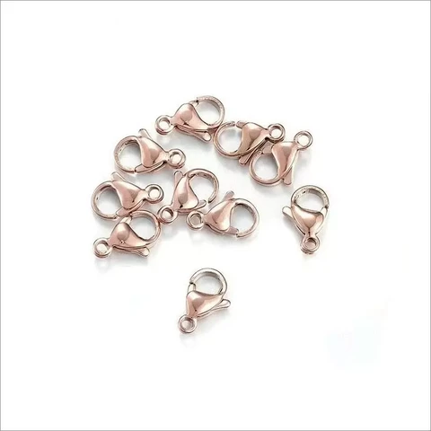 Rapulukko ruostumaton teräs ruusukulta 10mm (5 kpl/pss)
