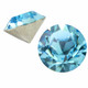 Swarovski kristalli rivoli akvamariinin sininen, pyöreä 10,3mm 1028-ss45 (2 kpl)