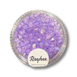 Rayher fasettihiottu lasihelmi violetti, 4 mm (100kpl)