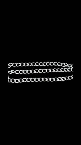 Ketju hopeoitu 6 x 4 mm (1 metri)