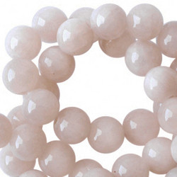 Kivihelmi Kalsiitti värjätty beige 6mm  (30kpl)