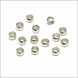 Kiinnityshelmi (puristushelmi) hopeanvärinen 4 mm (10 kpl)