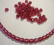 Tsekkiläinen fasettihiottu lasihelmi pyöreä tumma vadelman punainen 4 mm (100/pss)
