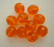 Tsekkiläinen fasettihiottu lasihelmi pyöreä oranssi 10 mm (20/pss)