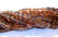 Lasihelmi ruskea kuutio 4x4 mm (n.80/nauha)