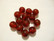 Tsekkiläinen lasihelmi granaatinpunainen pyöreä 8 mm (20/pss)