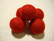 Huovutettu helmi puolukan punainen n. 23 mm (5 kpl/pss)