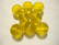 Tsekkiläinen lasihelmi keltainen pyöreä 12 mm (10/pss)
