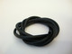 Beadalon musta ontto kumiputki 2,5 mm (1m)