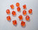 Swarovski kristallihelmi oranssi bicone 6 mm (4/pss)