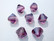 Swarovski kristallihelmi ametisti bicone 10 mm (4/pss)