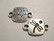 TierraCast Korulinkki hopeoitu Sudenkorento 20 x 12 mm
