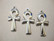 TierraCast Riipus Ankh avain hopeoitu 21 x 10 mm