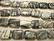 Jaspis (Black Vein Jasper) musta-harmaa suorakulmio 18 x 13 mm (10/pss)