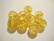 Akryylihelmi Ice Flake auringonkukan keltainen 12 mm (2 kpl/pss)