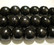 Puuhelmi musta pyöreä 12 mm (n. 34 kpl/nauha)