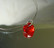 Swarovski kristalli sydänriipus punainen (vaalea Siam) 14 mm