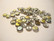 Tsekkiläinen lasihelmi hopea vitrail rondelli 6 x 2,5 mm (10 G = n. 85 kpl)