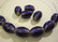 Folio lasihelmi violetti ovaali 18 x 12 mm (2 kpl/pss)