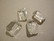 Lasihelmi suorakaide kirkas 18 x 15 mm (4/pss)