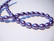 Helmiäislasihelmi lila/violetti 9 x 7 mm (20 kpl/pss)