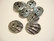 TierraCast Metallinappi ovaali simpukkakuvio hopeoitu 18 x 14 mm