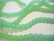Huurrelasihelmi opaakki vihreä pyöreä 6 mm (n. 34 kpl/nauha)