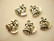 TierraCast Riipus Joulun kellot hopeoitu 15 x 11 mm