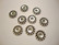 TierraCast Metallihelmi pallokuvioitu hopeoitu 12 mm (4 kpl/pss)