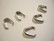 TierraCast Puristettava riipuspidike Nouveau hopeoitu 12 x 4 mm