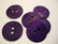 Helmiäisnappi matta lila/violetti 31 mm