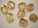 Swarovski kristallihelmi kulta Golden shadow Graphic 12 mm (2/pss)