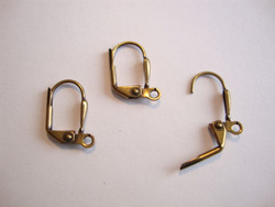 Korvakorukoukku klipsillä suljettava pronssinvärinen 16 x 10 mm (10 kpl/pss)