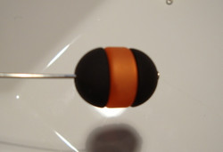 Polarishelmi oranssi matta puolipallo 12 mm (2/pss)