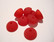 Polarishelmi punainen matta puolipallo 12 mm (2/pss)