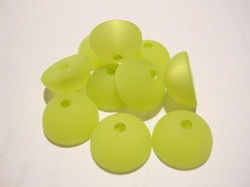 Polarishelmi  limenvihreä matta puolipallo 12 mm (2/pss)