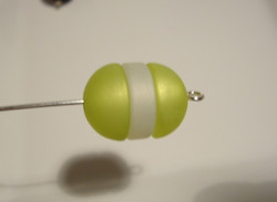 Polarishelmi  limenvihreä matta puolipallo 12 mm (2/pss)