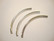 Metallihelmi hopeoitu putki kaareva 50 x 3 mm (10 kpl/pss)